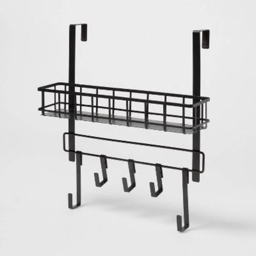 Over The Door Multi Function - Basket and Hook Solid Metal Bottom - Brightroom™