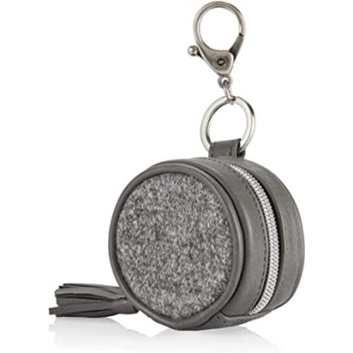 Itzy Ritzy Pacifier Holder Case with Clip - Pacifier Case Includes Clasp to Easily Attach to a Diaper Bag or Purse, Measures 2.5" in Diameter and Holds 2 Pacifiers (Grayson)