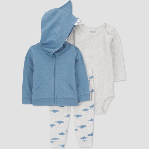 Carter's Just One You® Baby Boys' Shark Top & Bottom Set - Blue, Size: 3M
