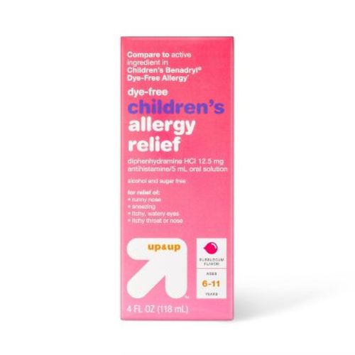 Children's Diphenhydramine Allergy Relief Liquid - Bubblegum - 4 Fl Oz - Up&up™