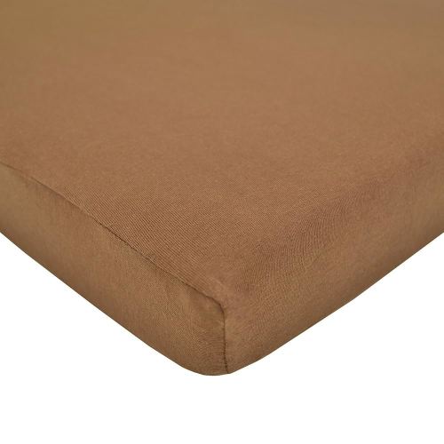 American Baby Company Supreme Fitted Crib Sheet 28" x 52", Enhanced Thickness for Soft, Breathable Neutral 100% Cotton Jersey Comfort, Chocolate, for Boys and Girls