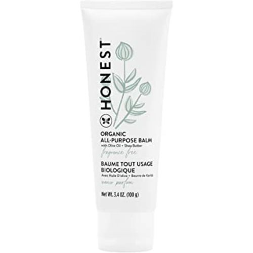 The Honest Company Organic All Purpose Balm | Gentle for Baby | Soothes + Moisturizes | Plant-Based + Hypoallergenic | 3.4 oz