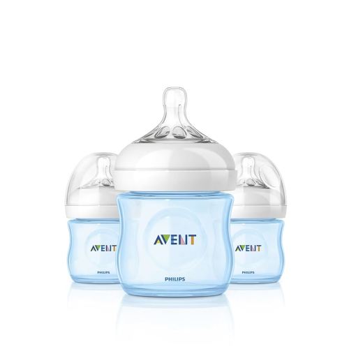 Philips AVENT Natural Bottle Set 3 Pack - 4oz (Boy)