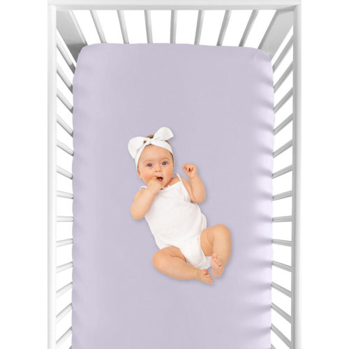 Sweet Jojo Designs Watercolor Floral Fitted Crib Sheet & Reviews | Wayfair