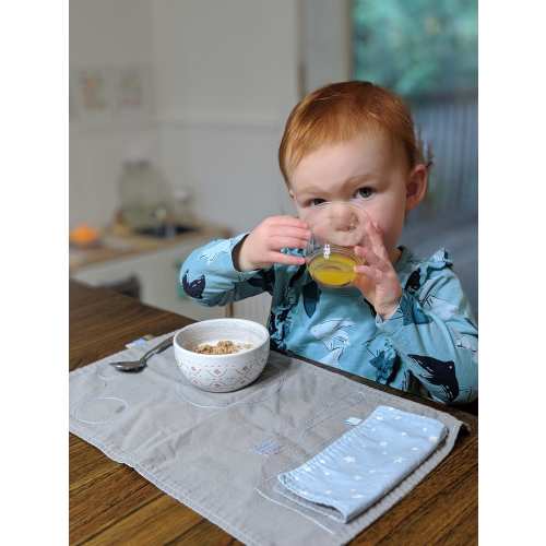 Montessori Placemat with Napkins for Kids, Montessori Baby Cotton Placemats, Kids Fabric Placemats, Montessori Practical Life Place Setting,