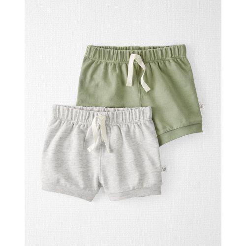 2-Pack Organic Cotton Shorts - NB - Multi