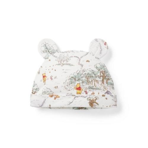 Baby Jet Ivory Toile Disney Winnie The Pooh Baby Bear Ear Beanie by Janie and Jack