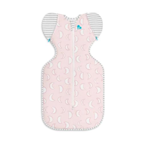 Love to Dream Swaddle Up Transition Swaddle, Patented Zip-Off Wings, Gently Help Baby Transition from Being Swaddled to Arms Free When Showing Signs of Rolling, 1.0 TOG, 19-24 lbs, Dusty Pink Eclipse