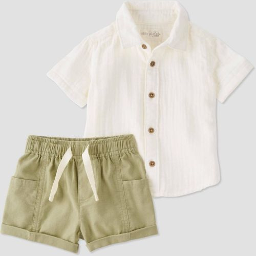 Little Planet By Carter's Organic Baby Boys' 2pc Top & Bottom Set - 6m
