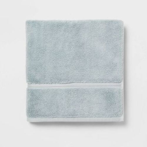 Spa Plush Towel Light Blue - Threshold™: 100% Cotton, Terry, Oeko-tex Certified, 550-800 Gsm