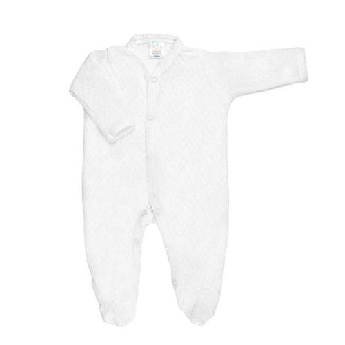 Paty Knit Footie - White