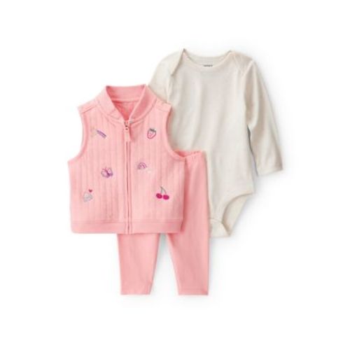 Toddler Girls 3 Piece Vest Set