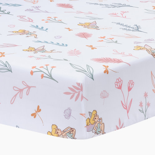 Lambs & Ivy Cotton Fitted Crib Sheet - Tinker Bell