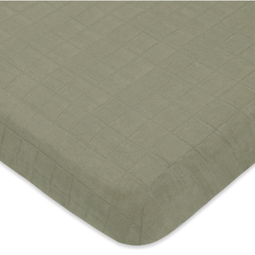 Mini Crib Sheet in GOTS Certified Organic Muslin Cotton