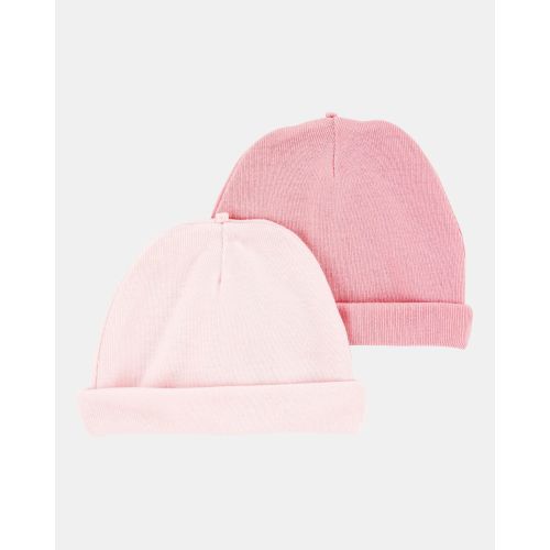 Baby 2-Pack Caps - Pink | Carter's