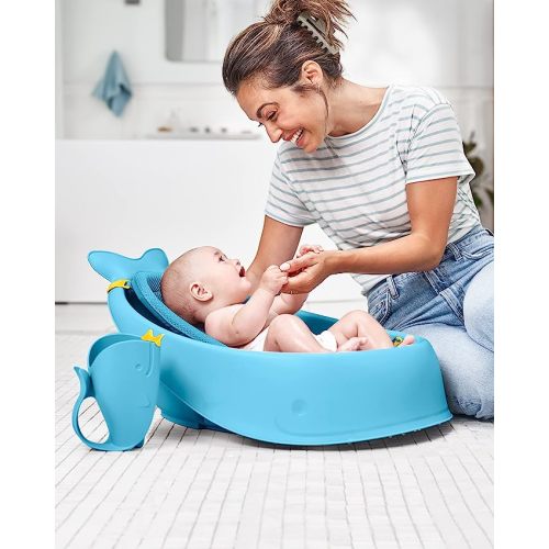 Skip Hop Baby Bath Rinse Cup, Moby Tear-free Waterfall Rinser, Blue - Bath Rinser Blue