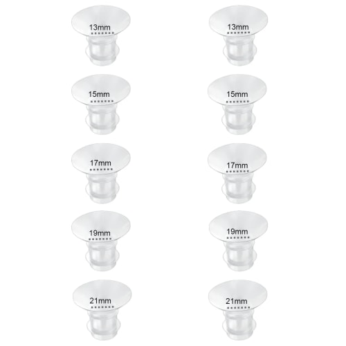 Flange Inserts 13/15/17/19/21mm 10PC,Compatible with Momcozy S12 Pro/S9 Pro/S12/S9 Wearable Breastpump Cup