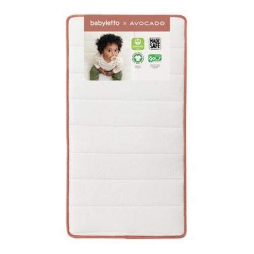 Babyletto Babyletto x Avocado Organic Crib Mattress 2-Stage and 100% Nontoxic - White