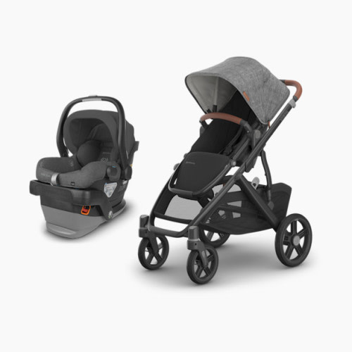 UPPAbaby Vista V3 Stroller and Mesa V2 Infant Car Seat Travel System - Greyson