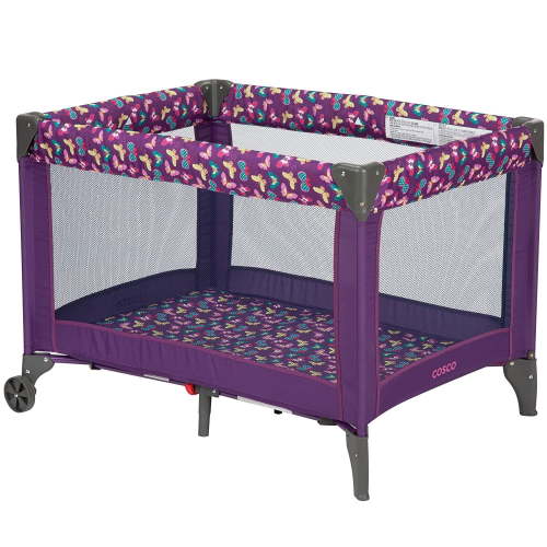 Cosco Kids Funsport Portable Compact Baby Play Yard, Butterfly Twirl, Infant