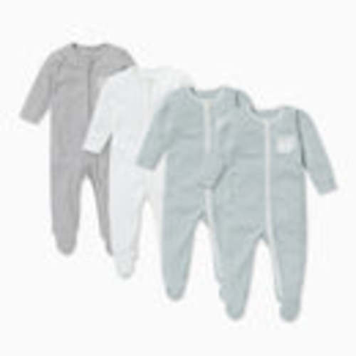 Zip Baby Pajamas 4 Pack | Newborn Sleepers with Zippers | MORI US