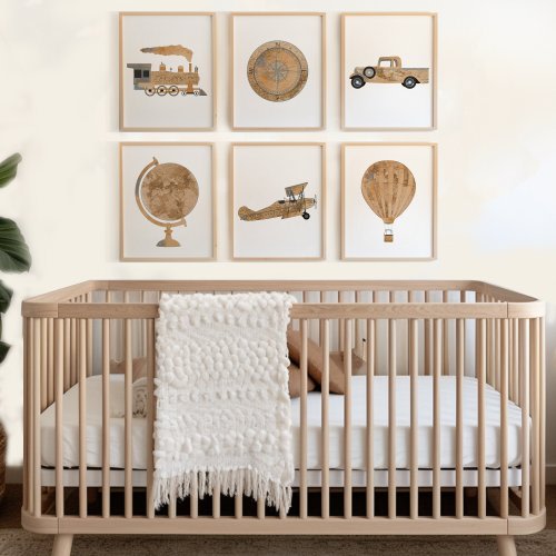 Travel Nursery Decor - Vintage Nursery Decor - Travel Theme Nursery - Airplane Nursery - Explorer Nursery Decor