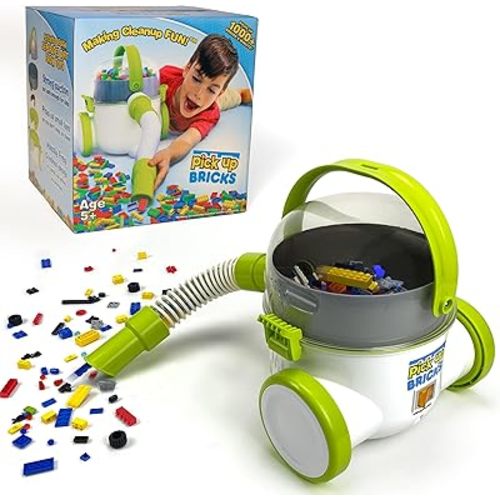 Toy Cleanup Vacuum for Kids, Works w/Lego Bricks, LOL Doll Acc. & More, Boys and Girls Ages 4-9
