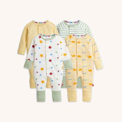 Magnetic 4-Pack Coverall - 12-18 months