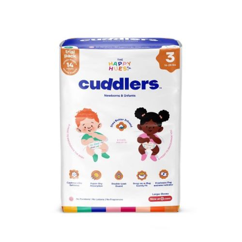 Happy Hues Cuddlers Disposable Diapers Trial Pack - 14ct - Size 2