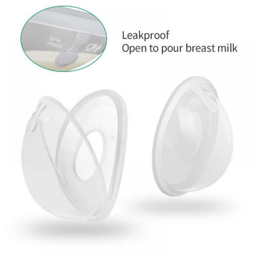Breast Shells, Nursing Cups, Milk Saver, Protect Sore Nipples for Breastfeeding,Soft Flexible Silicone Material, Reusable,1Pair