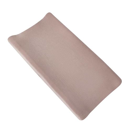 Solid Muslin Changing Table Pad Cover Cradle Sheet, Fits 32"/34''x16 Contoured Diaper Changing Pad, Ultra Soft Cozy Muslin Cotton Changing Table Covers, Breathable Wipeable Removable (Khaki)