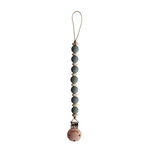 mushie Pacifier Clip Holder | Ari (Dried Thyme)