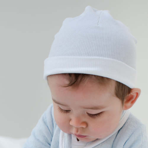 Natural Ribbed Pima Beanie