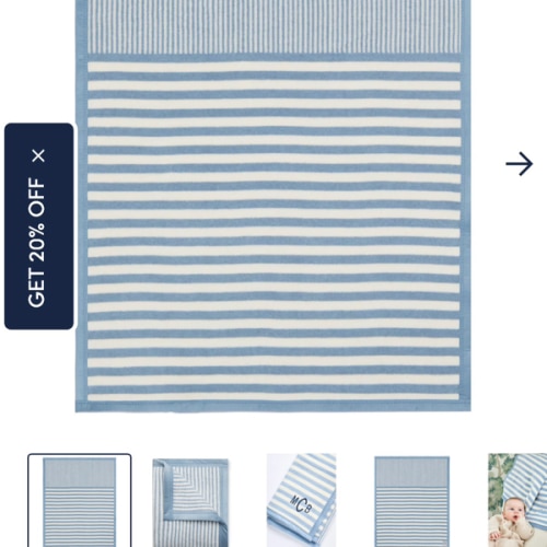 Baby Blues Mini Blanket