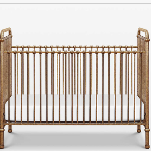 Namesake Abigail Vintage Gold Iron 3-in-1 Convertible Baby Crib