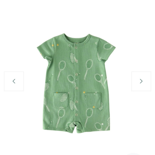 Short Sleeve Pocket Romper