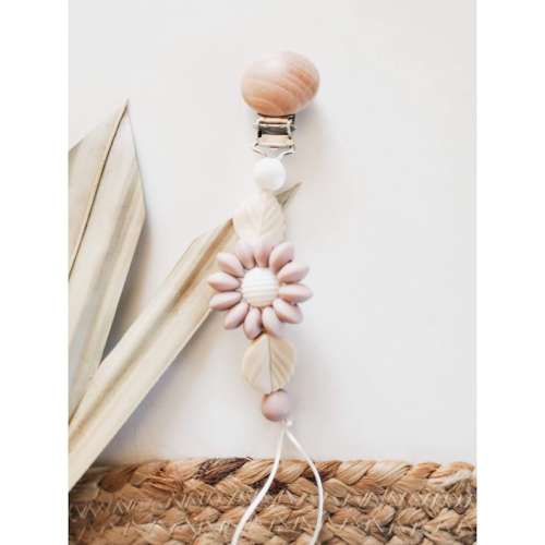 Flower Pacifier Clip Floral Paci Clip Christmas Gift - Etsy