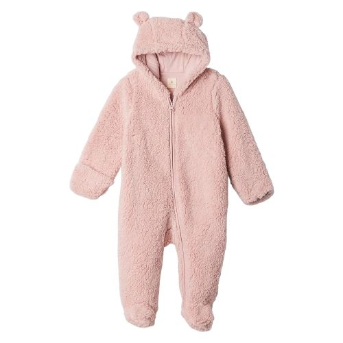 GAP Baby Girls Teddy Sherpa Onepiece Primitive 3-6M