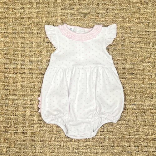 Magnolia Baby Gingham Dots Ruffle Flutters Bubble