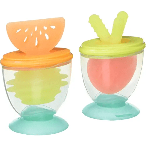 Infantino 3-in-1 Teethe, Taste & Take-Along Teethers - Combo Strawberry & Orange - BPA-Free - Soothe Sore Gums - for Infants 3M+