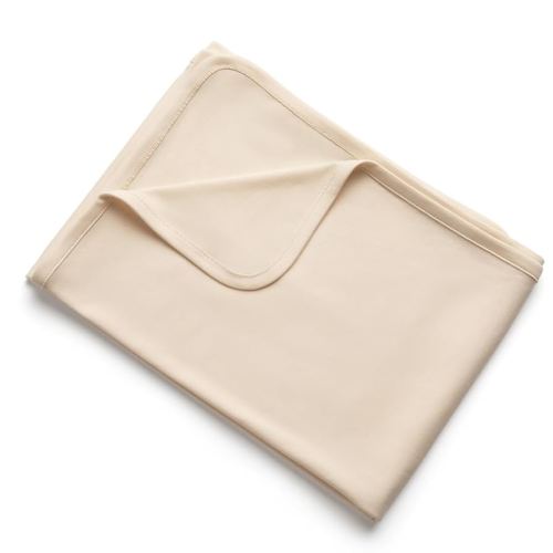MON CHOU Premium Baby Swaddle Blanket - Luxuriously Soft Pima Cotton Jersey - Lightweight, Breathable Organic Cotton Baby Blanket and Newborn Swaddle - 38” x 38” (Ivory)