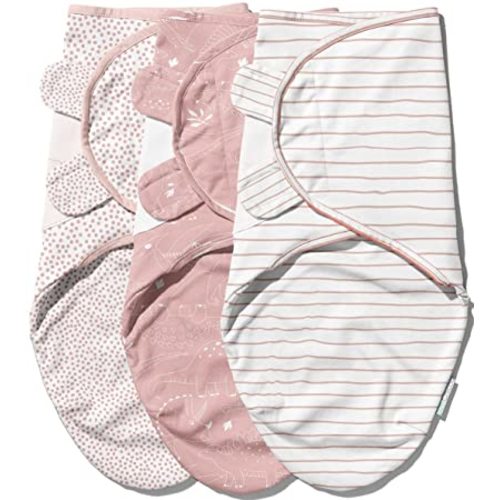 Bum Chicoo Newborn Baby Swaddle Wrap - Pack of 3 | Pure Organic Cotton Swaddle Wraps for 0-3 Months Baby | Soft & Cozy Infant Swaddling Blankets