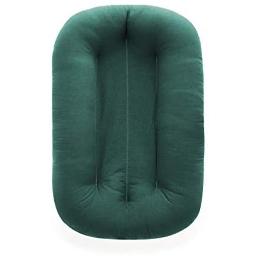 Snuggle Me Organic Bare | Baby Lounger & Infant Floor Seat | Newborn Essentials | Organic Cotton, Fiberfill | Moss