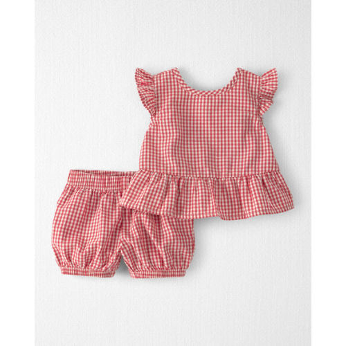 Baby Girl 2-Piece Top & Short Set Made with Organic Cotton - Little Planet | Carter's