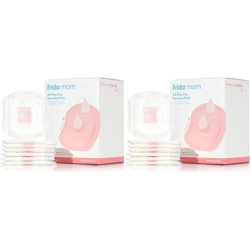 Frida Mom Nursing Pads, Disposable Nursing Pads with Ultra Absorbency, and Soft Texture, Breastfeeding Essentials, 60ct (Pack of 2)