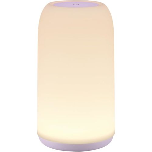 Cordless Table Lamps Rechargeable, Touch Lamp for Bedroom [Sleek Design & RGB Mode] 4-Level Brightness Small Bedside Lamp, LED Lamp Multi-Color Smart Nightstand Lamp for Living Room Home Gifts