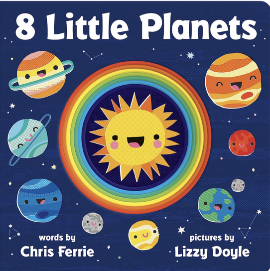 8 Little Planets: A Solar System Book for Kids with Unique Planet Cutouts