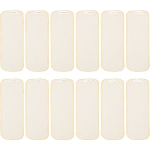ALVABABY 12PCS Newborn Cloth Diaper Insert,Less Than 12pounds 3 Layers Cloth Diaper Inserts, Super Soft Inserts,Reusable Cloth Diaper Inserts Overnight 12SX