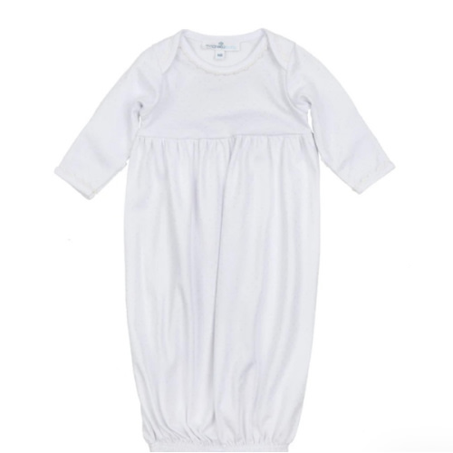 Little Love Gathered Gown - White (Newborn)