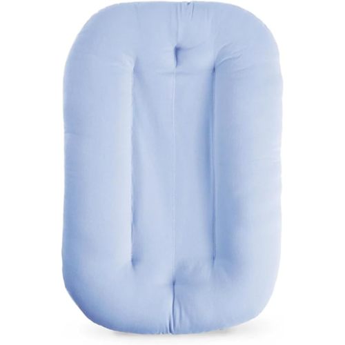 Baby Lounger for Newborn, Bionic Design Baby Lounger, Soft Organic Cotton Breathable Lounger for Infants 0-18 Months (Blue)